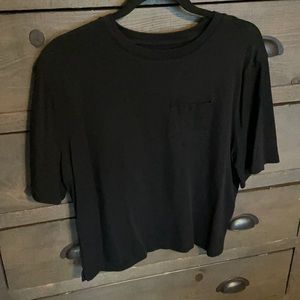 LARGE A New Day cropped black tee